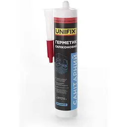 Герметик силіконовий UNIFIX 280мл Білий санітарний
