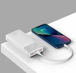 Зарядний акумулятор Baseus Bipow Digital Display 20000mAh Overseas Edition 20W PPBD050302 (Білий) - мініатюра 7