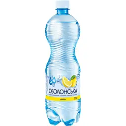 Вода мінеральна Оболонь Оболонська сильногазована плюс лимон 2 л