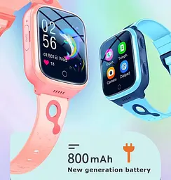 Розумний дитячий годинник-телефон Lemfo K11H з GPS трекером, SIM-картою, Wi-Fi, HD камерою, прослуховуванням та акумулятором 1000 мАг Рожевий - мініатюра 6