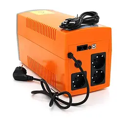 Джерело безперебійного живлення Makelsan Lion StandbyL 1200VA 720W, 170-280VAC, AVR 1st, 3xSchuko, 2x12V7Ah - мініатюра 2