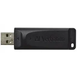 USB флеш накопичувач Verbatim 32GB Slider Black USB 2.0 (98697) - мініатюра 2