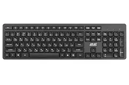 Бездротова клавіатура 106 клавіш, WL 2E KS260 Black - мініатюра 1