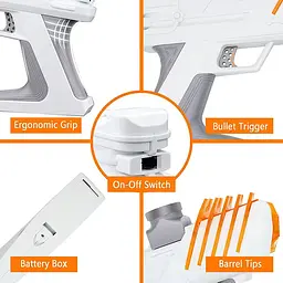 Пістолет на гідрогелевих кульках (орбізах) Gel Energy XS-873 Grey - мініатюра 6
