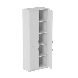 Шафа Анжело Ferrum-decor на 5 полиць з 4 дверима 1900x700x380 ДСП Біла 16 мм (FRD-105037)