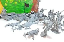 Набір солдатиків "Армія" в рюкзаку малий SSA-small Colorplast - мініатюра 2