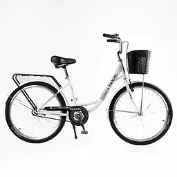 Велосипед міський Corso Travel TL-26309 26" + кошик, одношвидкісний