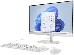 Моноблок HP 23.8" 24-cr0001ua AiO Ryzen 7 7730U/16Gb/SSD512Gb/WiFi/Cam/K&M/DOS/Shell White - мініатюра 3