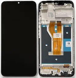 Дисплей Realme C11 2021, чорний, з рамкою, .