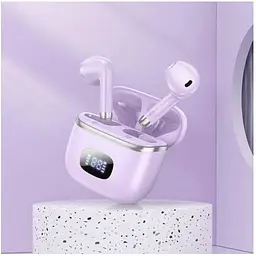 Навушники бездротові Hoco EQ1 Music Guide True Wireless BT 5.3 фіолетові 6931474798510 - мініатюра 3