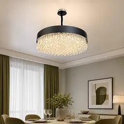 Велика чорна кришталева LED люстра Artlight 8677/800BK діаметром 78,5 см із 15 патронами E14