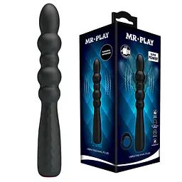 Анальний вібратор Mr. Play Super Rower 18.5 см (чорний) - мініатюра 13
