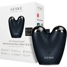 Масажер для обличчя GESKE MicroCurrent Face-Lifter 6в1 Black (HB0135) [176844] - мініатюра 8