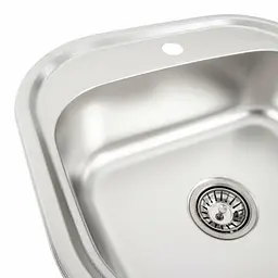 Кухонна мийка з нержавіючої сталі Platinum декор 4947 (0,8/180 мм), Decor - мініатюра 8