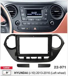 Перехідна рамка Hyundai i10 Carav 22-971 - мініатюра 4