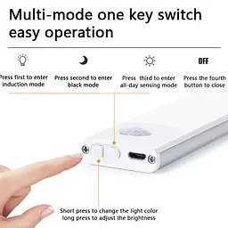 Сенсорний світильник LED з датчиком руху MZ-L1803 (35*11,5*300mm) White - мініатюра 7