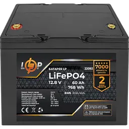 Джерело безперебійного живлення [ДБЖ] LogicPower B430 + LiFePO4 батарея 12.8V-60Ah BMS 80A/40A LCD [24828] [110208] - мініатюра 6