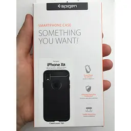 Оригінальний протиударний силіконовий чохол Spigen Rugged Armor Matte Black для iPhone XR (064CS24871) - мініатюра 2