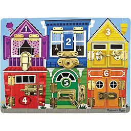 Дошка Melissa&Doug із засувками дерев'яна (MD13785)