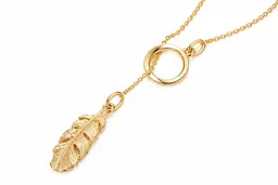Кольє з червоного золота з підвіскою «Перо» Z-1021 600