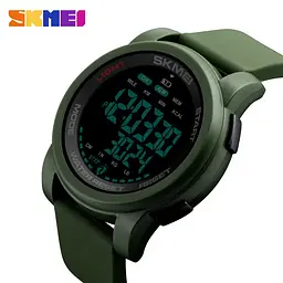 Чоловічий спортивний годинник Skmei 1469 Fitness (Зелений) - мініатюра 2