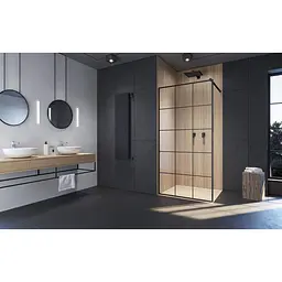 Душова стінка Radaway Modo New Black Factory II 120x200 скло factory, чорний (389124-54-55) - мініатюра 5