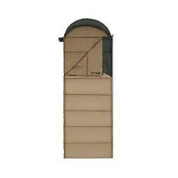 Спальний мішок з капюшоном Naturehike Sunny Day PL02 U450 CNK2550WS028 (3.9 °C) правий Коричнево-зелений