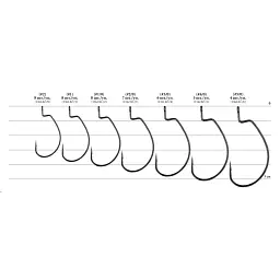Гачок Decoy Worm25 Hook Wide 5/0 (4 шт/уп) - мініатюра 2