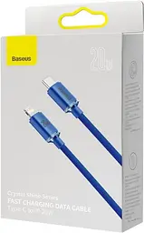Кабель Baseus Crystal Shine Series Fast Charging Data Cable Type-C to iP 20W 1.2m CAJY000203 Blue - мініатюра 2