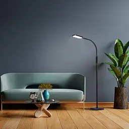 LED торшер чорний VIDEX TF07B 14W 3000-5500K - мініатюра 8