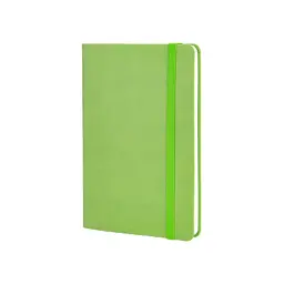 Книга записна Optima Vivella А5, м'яка обкладинка, гумка, білий блок, лінія, фісташкова (O27104-67)