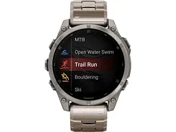 Спортивний годинник Garmin Fenix 8 47mm AMOLED Sapphire Titanium with Vented Titanium Bracelet (010-02904-40) - мініатюра 6