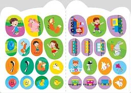 Веселий - сумний. Довгий - короткий. Наліпки - Чхайло О.М. (К00385) - мініатюра 3