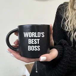 Чашка «World's best BOSS» чорна - мініатюра 4