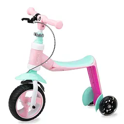 Самокат біговел 2 в 1 MoMi Elios Pink - мініатюра 3