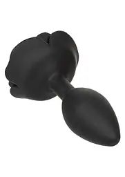 Анальна пробка Calexotics Rose Anal Plug Large, 10.2 см (чорний) - мініатюра 2