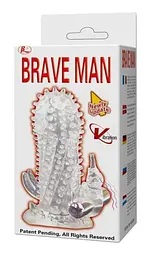 Насадка з вібрацією Penis sleeve Bullet vibrator 1 Crystal Baile BI-026205 87417 - мініатюра 3
