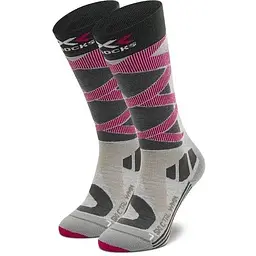 Шкарпетки X-Socks Ski Control 4.0 Women 35-36 Сірий/Рожевий (1068-XS-SSKCW19W 35-36 G175)