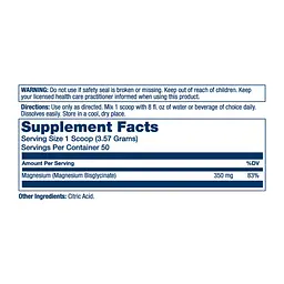 Магній Гліцинат, Magnesium Glycinate Powder - 279g Unflavored - мініатюра 2