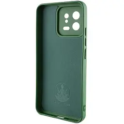 Чохол TPU GETMAN Liquid Silk Full Camera для Xiaomi 13 Pro Зелений / Dark green - мініатюра 4
