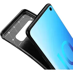 Чохол-накладка Toto TPU Carbon Fiber 1.5 mm Case Samsung Galaxy S10 Coffee - мініатюра 3