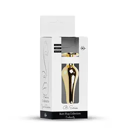 Анальна пробка - Jewellery Gold Long Plug Green - мініатюра 10