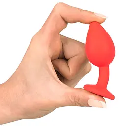 Анальна пробка з кристалом Colorful Joy Jewel Red Plug Small 7.2 см (червоний) - мініатюра 7
