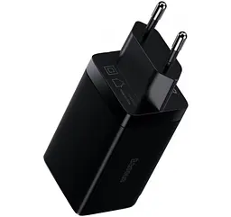 Зарядное устройство Baseus GaN3 Pro 3 порта 2C+U 65W (CCGP050101) - мініатюра 5