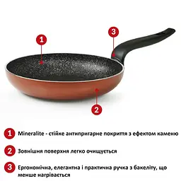 Сковорода Flonal Pepita Granit 16 см (PGFPS1650) - мініатюра 10