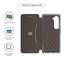 Чехол-книжка для Infinix Hot 60 5G, G-Case, зеленый, кожаный чехол-книга из экокожи (PU) и TPU, с магнитом, с подставкой и вместительным кардхолдером, противоударный, защита всего корпуса, ArmorStandart (ARM88255) - мініатюра 3