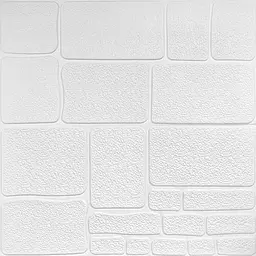 Самоклеюча 3D панель Sticker Wall 700х700х6мм Камінь білий 151 SW-00001155