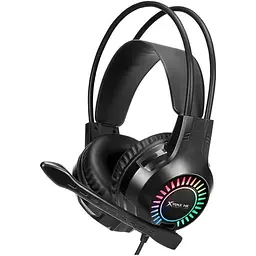 Дротова ігрова гарнітура Xtrike Me Gaming RGB Backlight GH-709, USB, 3.5mm, 2.1m, black