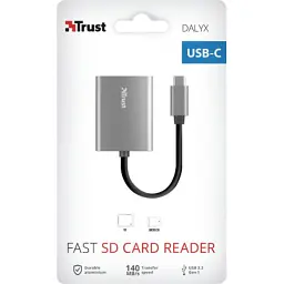 Зчитувач флеш-карт Trust Dalyx Fast USB-С Card reader (24136) - мініатюра 6