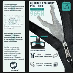 Рюкзак Tigernu T-S8651 14 Green - мініатюра 10